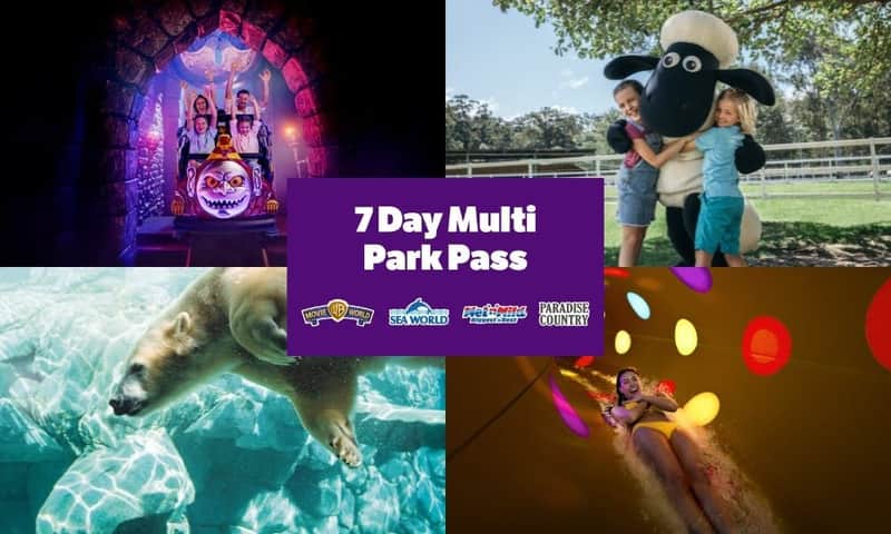 Warner Bros. Movie World, Sea World & Wet'n'Wild Gold Coast: 7-Day Pass