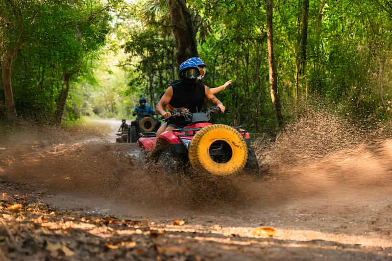 Mayan Jungle Rush: ATV + Ziplines + Lunch + Transfer