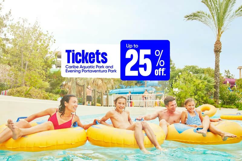 Caribe Aquatic Park & PortAventura: 1-Day Day & Night Ticket