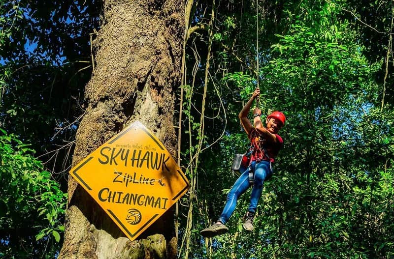 Sky Hawk Zipline Chiang Mai: Zipline Adventure + Buffet