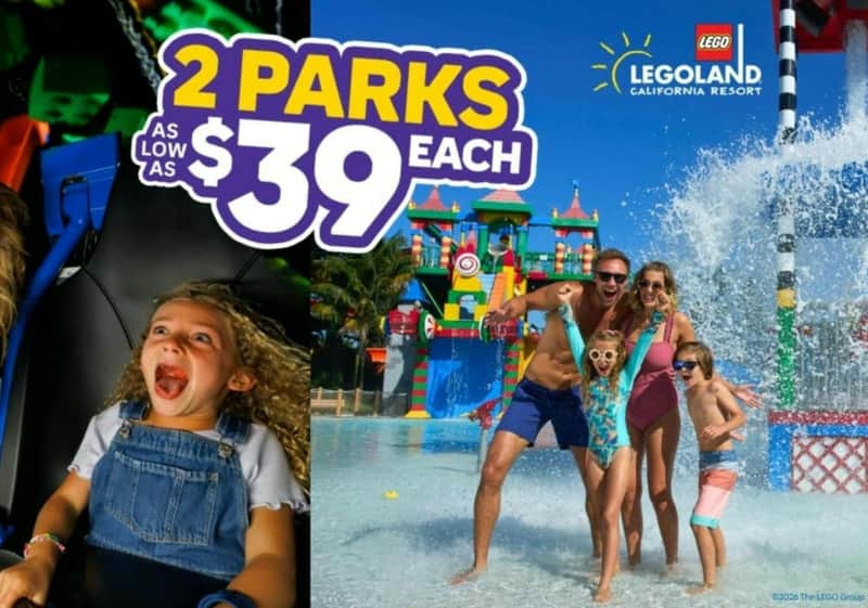LEGOLAND® Theme Park and LEGOLAND Water Park + FREE SEA LIFE Aquarium