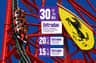 PortAventura World & Ferrari Land: Entry Ticket – PortAventura World & Ferrari Land Promotional graphic showing a roller coaster and Ferrari Land logo with text indicating discounts on park tickets.